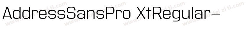 AddressSansPro XtRegular字体转换